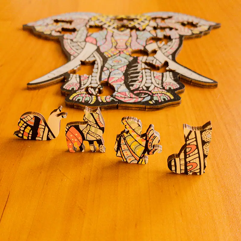 Elefánt fa puzzle 6 Elefánt fa puzzle 6