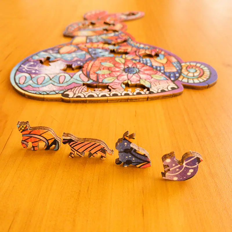 Húsvéti nyuszi fa puzzle 6 Húsvéti nyuszi fa puzzle 6