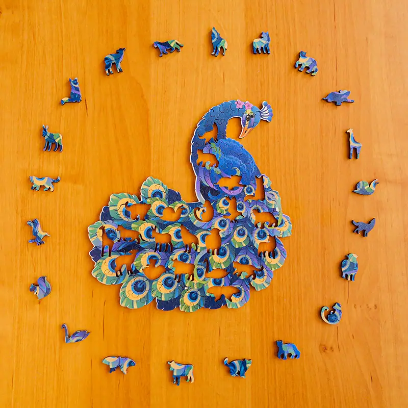 Páva fa puzzle 3 Páva fa puzzle 3