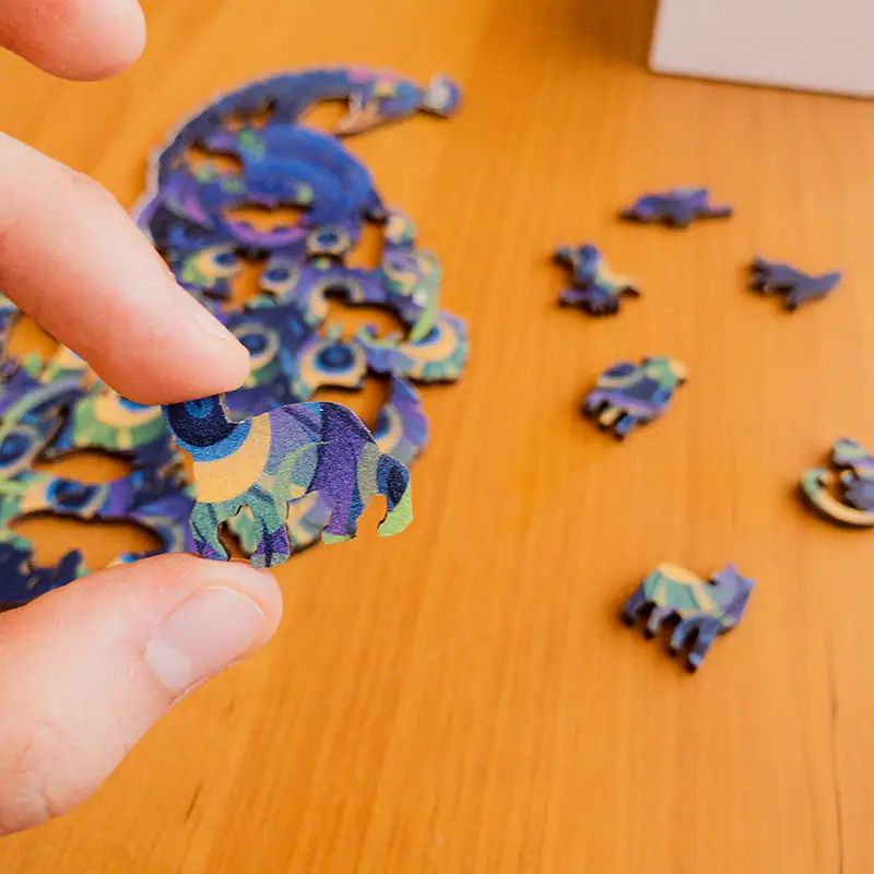 Páva fa puzzle 5 Páva fa puzzle 5