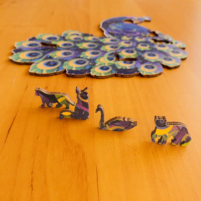 Páva fa puzzle 6 Páva fa puzzle 6