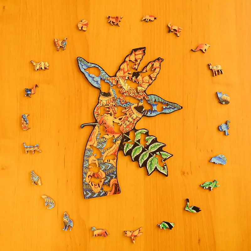 Zsiráf fa puzzle 3 Zsiráf fa puzzle 3