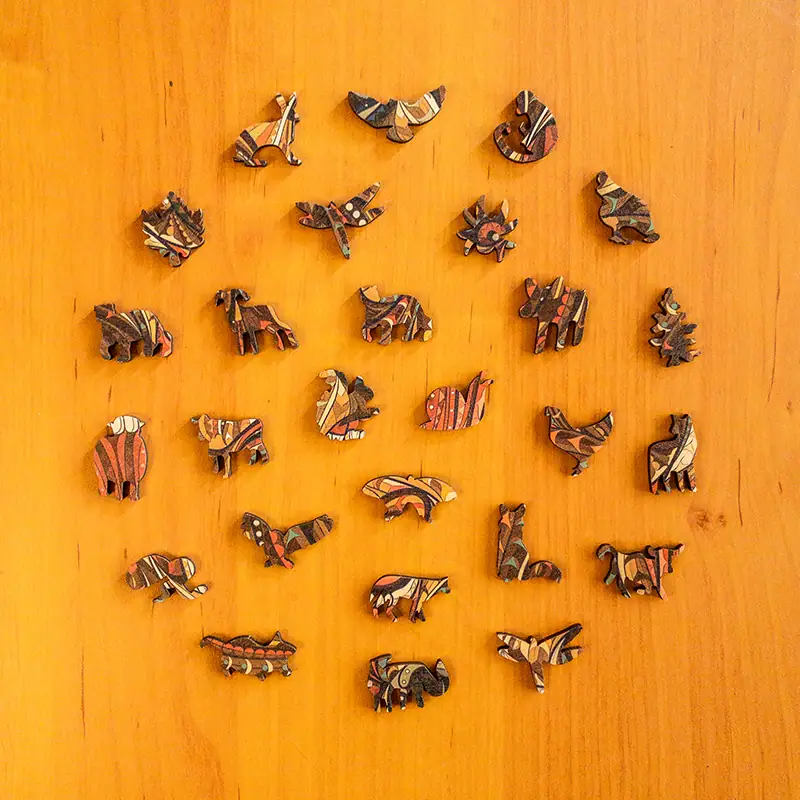 Medve fa puzzle 4 Medve fa puzzle 4