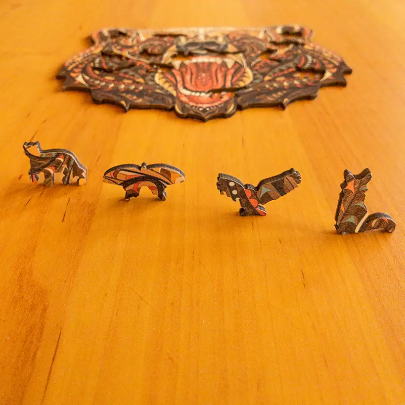 Medve fa puzzle 6 Medve fa puzzle 6