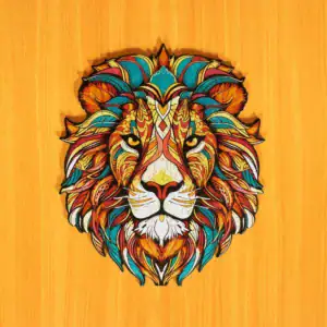 Egzotikus oroszlán fa puzzle 2