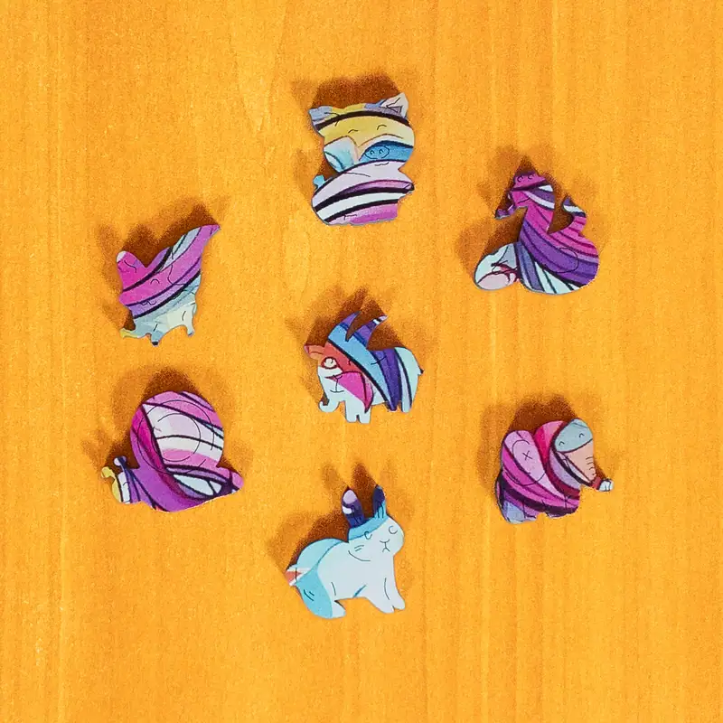 Unikornis fa puzzle 3 Unikornis fa puzzle 3