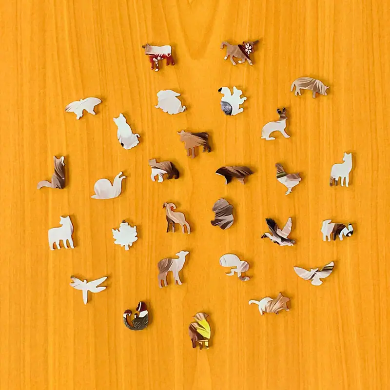 Aranyos kutya fa puzzle 3 Aranyos kutya fa puzzle 3